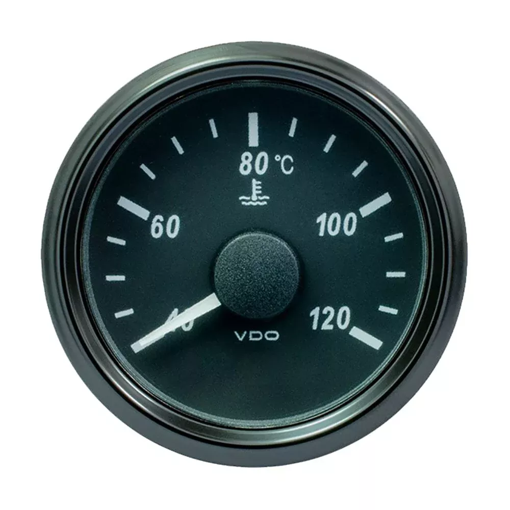 VDO SingleViu 52mm (2-1/16) Water Temp. Gauge – 120 C – 291-22 ohm