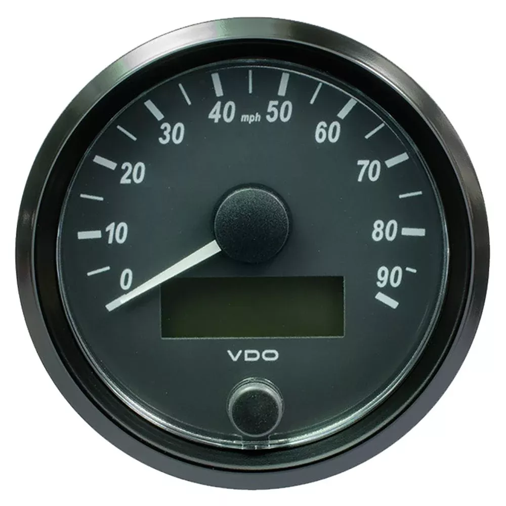 VDO SingleViu 80mm (3-1/8) Speedometer – 90MPH