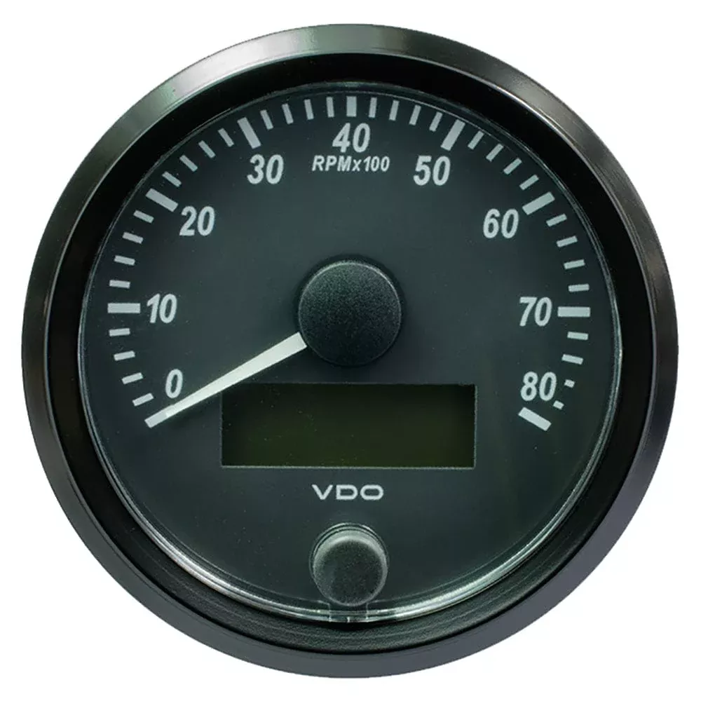 VDO SingleViu 80mm (3-1/8) Tachometer – 8000 RPM