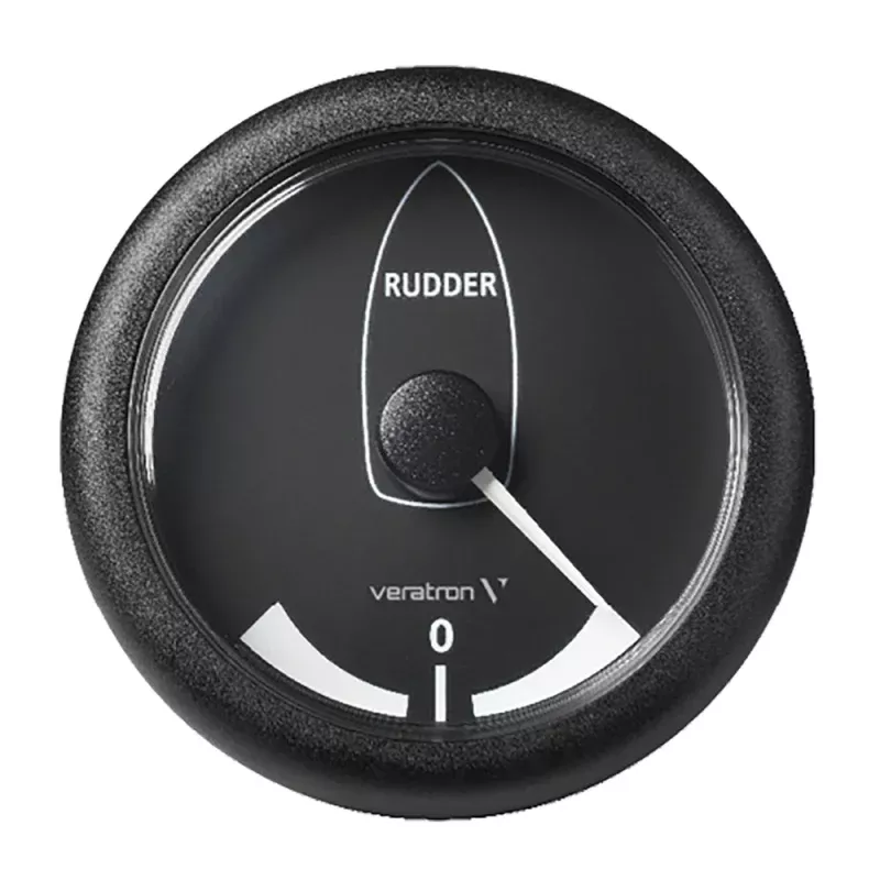 Veratron 3-3/8 (85MM) ViewLine Rudder Angle Indicator -45/+45 – 8 to 32V – Black DialBezel