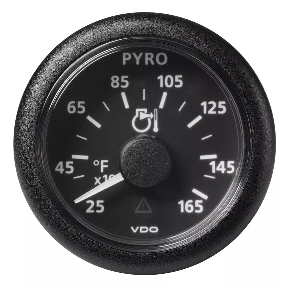 Veratron 52 MM (2-1/16″) ViewLine Pyrometer – 250° to 1650°F – Black Dial & Bezel