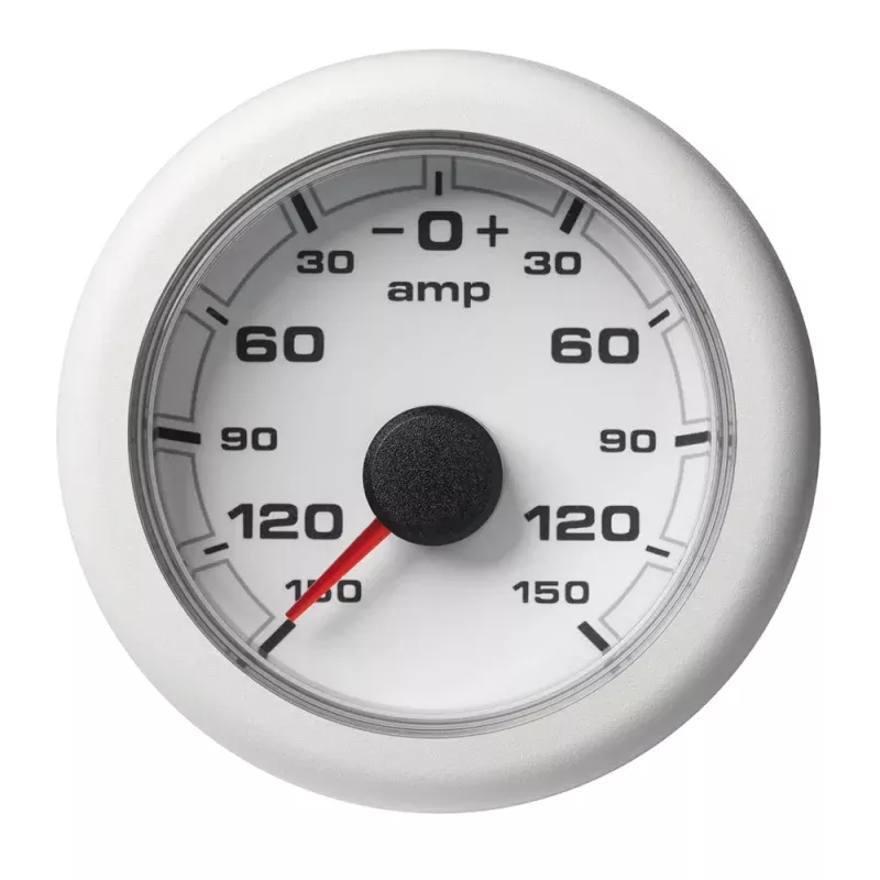 Veratron 52MM (2-1/16) OceanLink Battery Current Gauge (-150 /+150 AMP) – White DialBezel