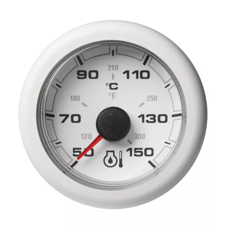 Veratron 52MM (2-1/16) OceanLink Engine Oil Temperature 150C/300F – White DialBezel