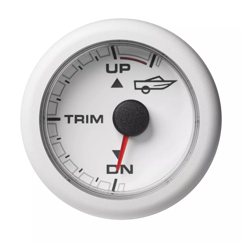 Veratron 52MM (2-1/16″) OceanLink Engine Trim – Up/Down – White Dial & Bezel