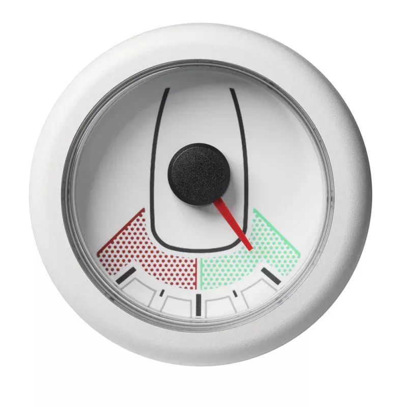 Veratron 52MM (2-1/16) OceanLink Rudder Angle Gauge – Left/Right – White DialBezel