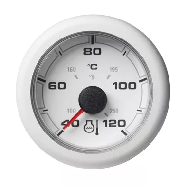 Veratron OceanLink Coolant Temp Gauge in White