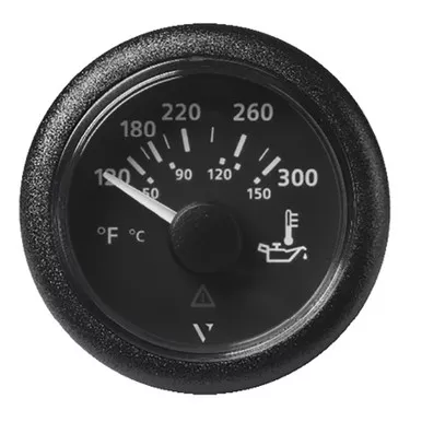 Veratron ViewLine Oil Temperature Gauge 52mm 300F