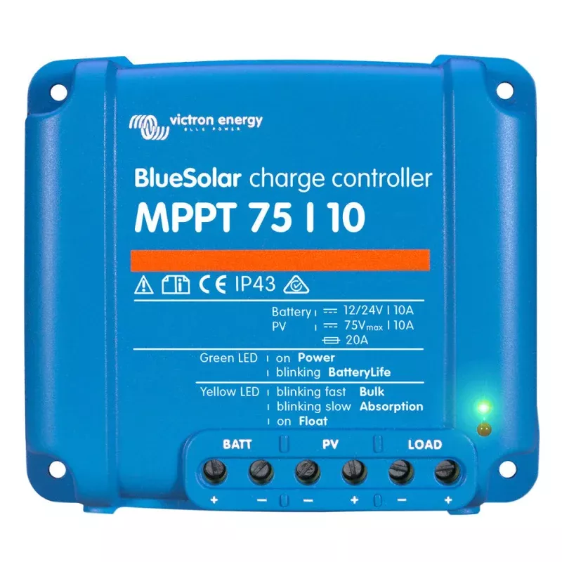 Victron BlueSolar MPPT Charge Controller – 75V – 10AMP – UL Approved