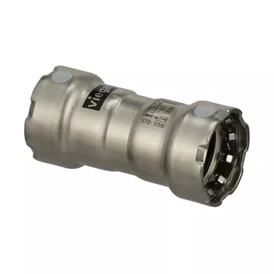 Viega MegaPress 316 1.5-Inch FKM Coupling with Stop