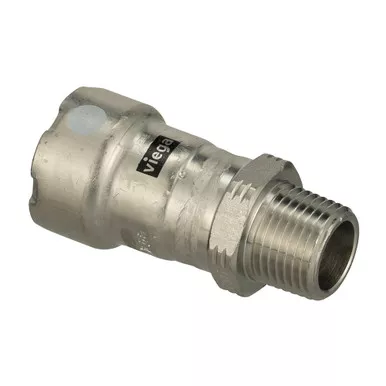 Viega MegaPress 316 3/4-Inch FKM MPT Stainless Adapter