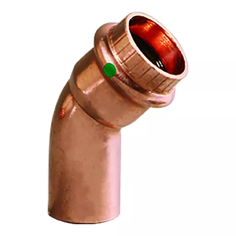 Viega ProPress 1/2 – 45 Copper Elbow – Street/Press Connection