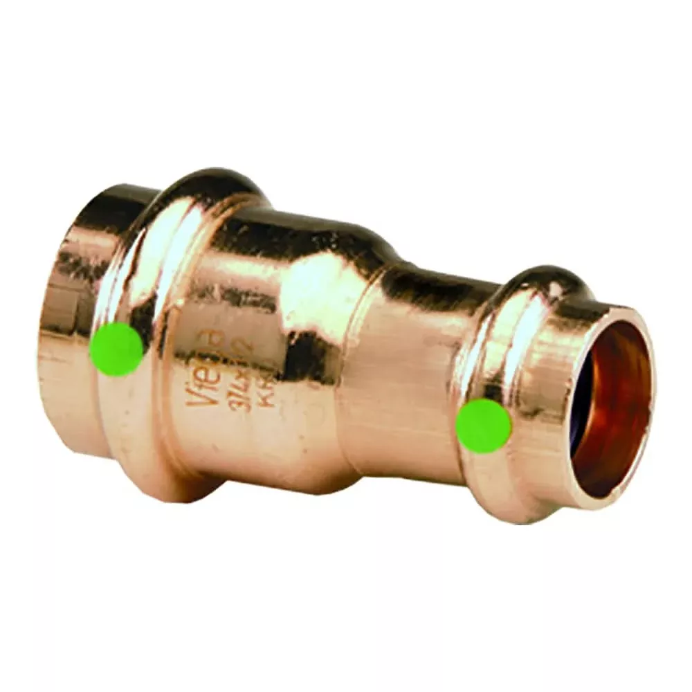 Viega ProPress 1 x 3/4 Copper Reducer – Double Press Connection – Smart Connect Technology