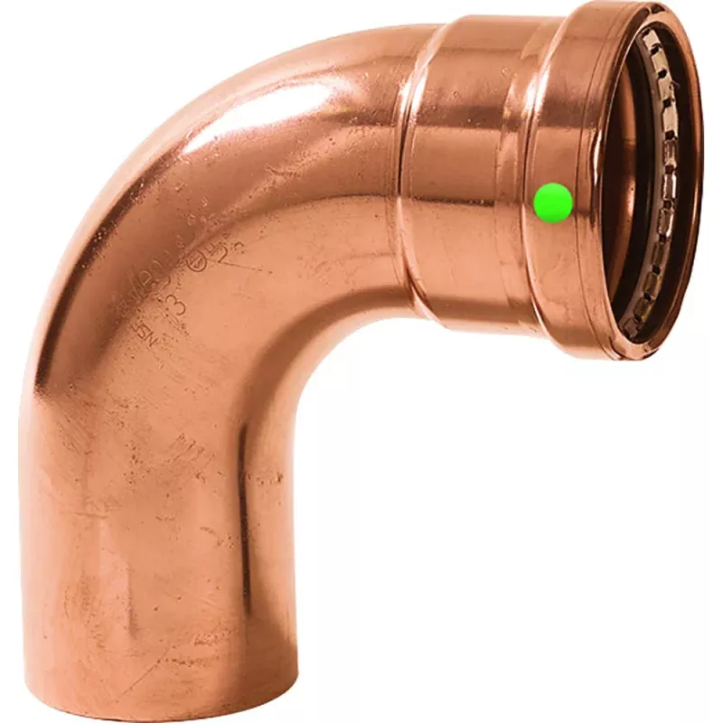 Viega ProPress 2-1/2 – 90 Copper Elbow – Street/Press Connection – Smart Connect Technology