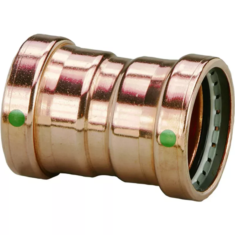 Viega ProPress 2-1/2 Copper Coupling w/Stop Double Press Connection – Smart Connect Technology