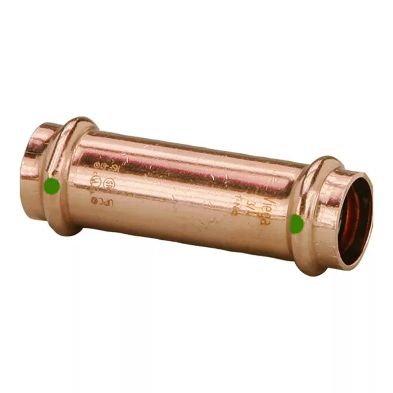 Viega ProPress 2 Extended Coupling w/o Stop – Double Press Connection – Smart Connect Technology