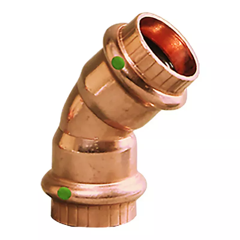 Viega ProPress 3/4 – 45 Copper Elbow – Double Press Connection – Smart Connect Technology