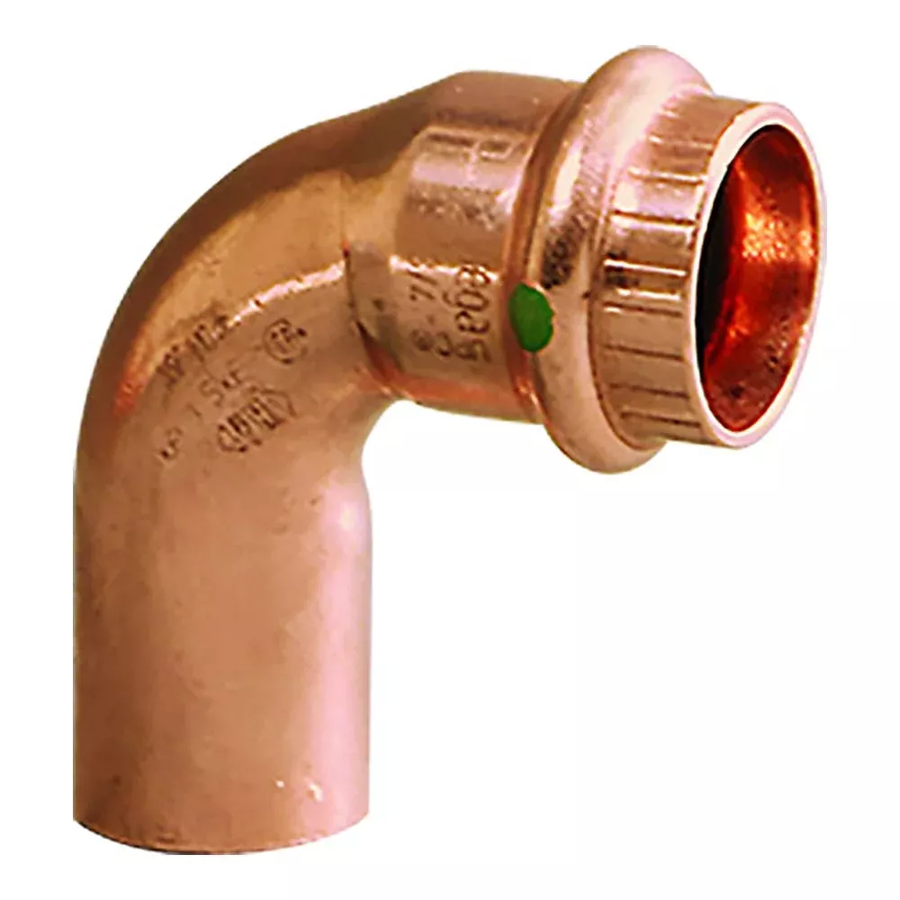 Viega ProPress 3/4 – 90 Copper Elbow – Street/Press Connection – Smart Connect Technology