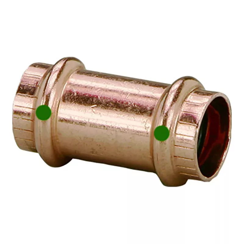 Viega ProPress 3/4 Copper Coupling w/o Stop – Double Press Connection – Smart Connect Technology