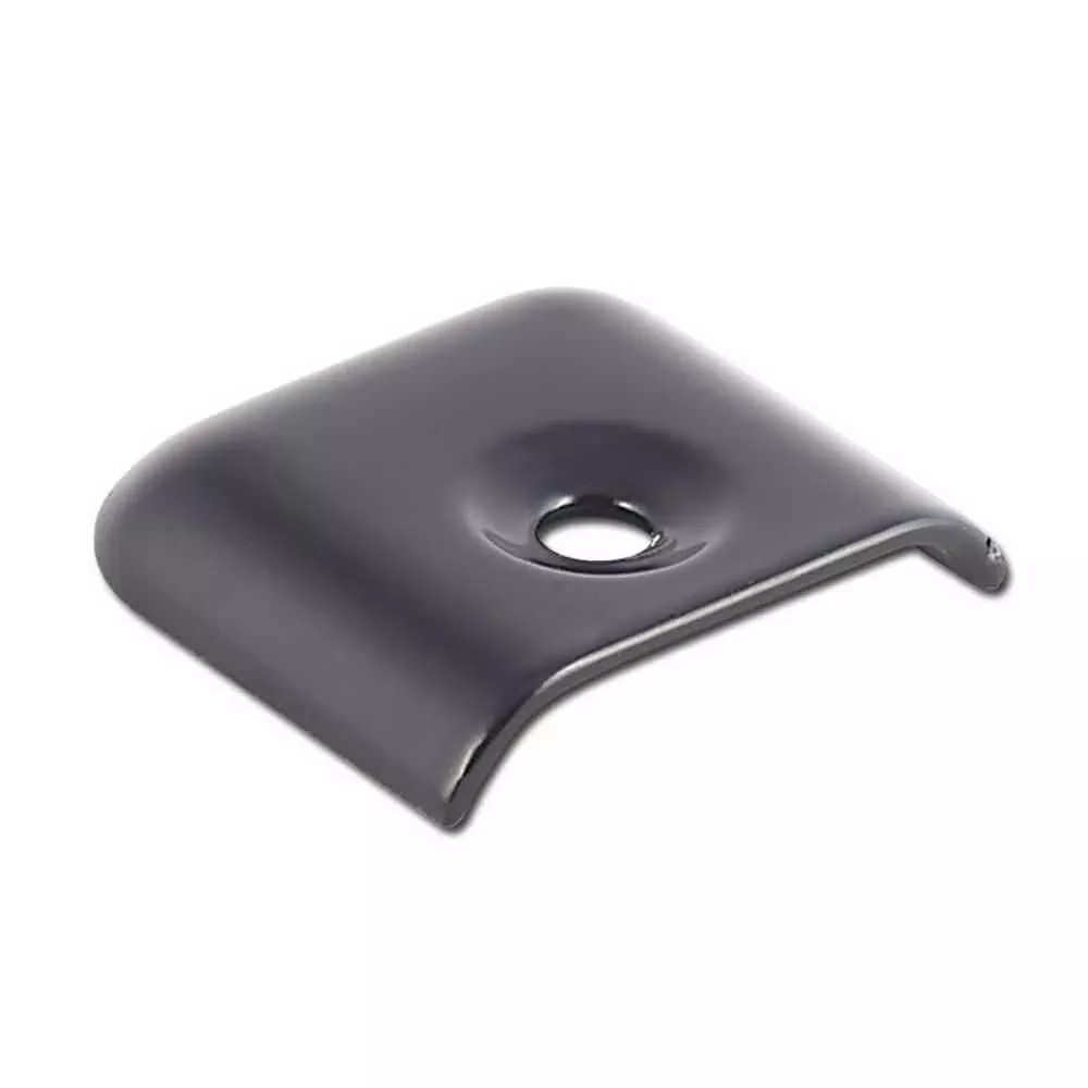 Vinyl End Caps, Metal, 10 Carton, Black