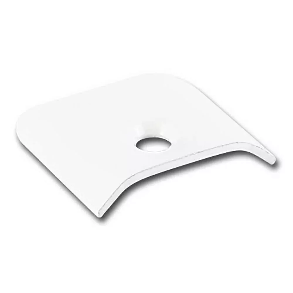 Vinyl End Caps, Metal, 10 Carton, Polar White