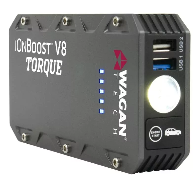 Wagan OnBoost V8 14.8 V Compact Torque Jump Starter with Flashlight• 7505