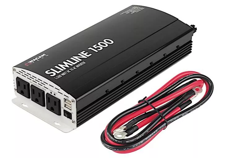 Wagan Tech 1500 Watt 12V Slimline Power Inverter• 3722