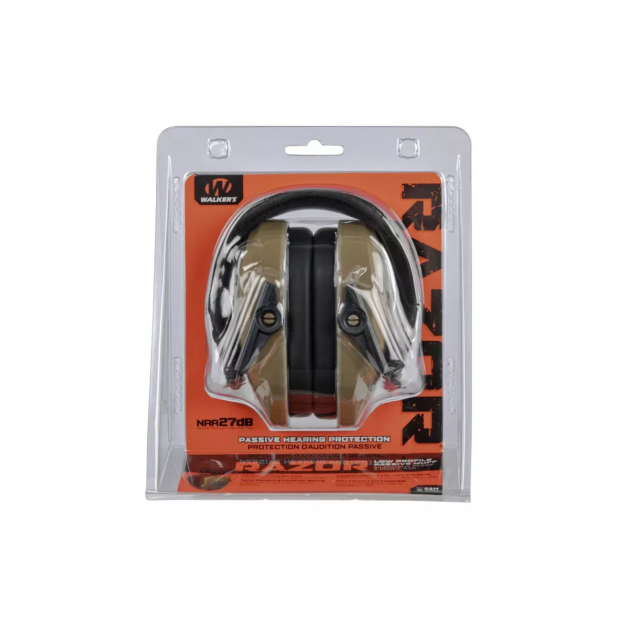 Walker’s Game Ear Razor Slim Passive Muff Green