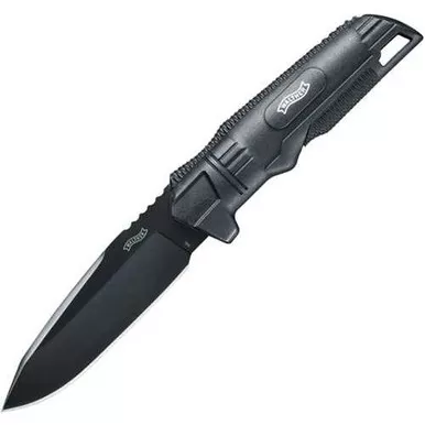 Walther BUK Back Up Fixed Blade Knife with Black Handle