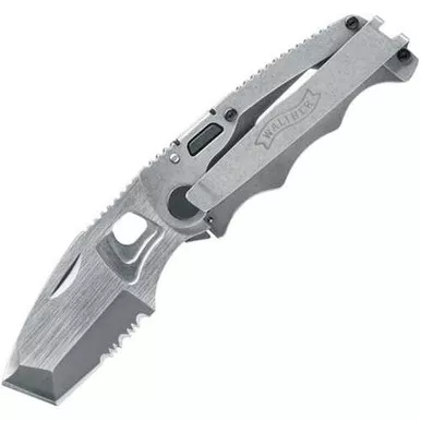 Walther CFK Chisel Framelock Stonewash Folding Knife