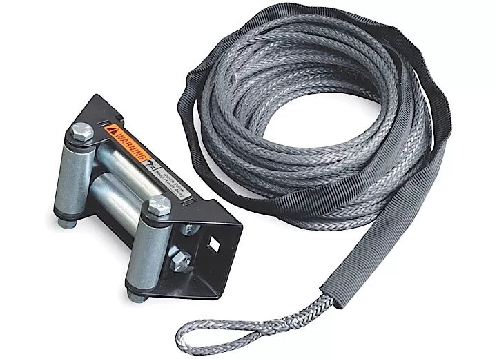 Warn Synthetic Rope Conversion Kit for RT40 with Roller Fairlead 7/32″x50’• 77835