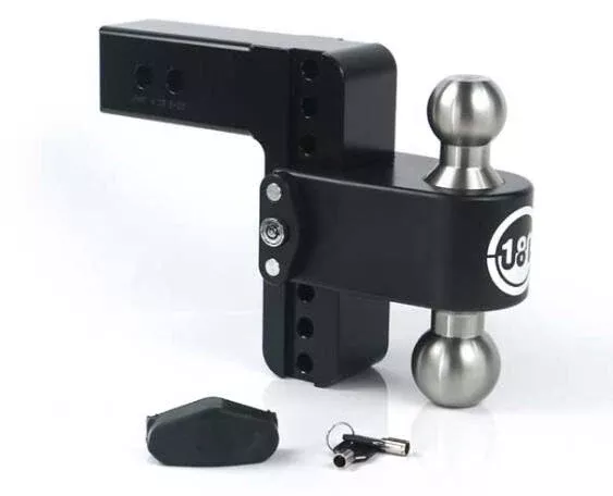 Weigh Safe 180 Adjustable Ball Mount for 2-1/2″ Receivers• LTB6-2.5-CER-BLA