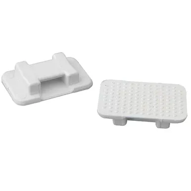 Weld Mount Large White Nylon Wire Tie Mounts, 100-Pack