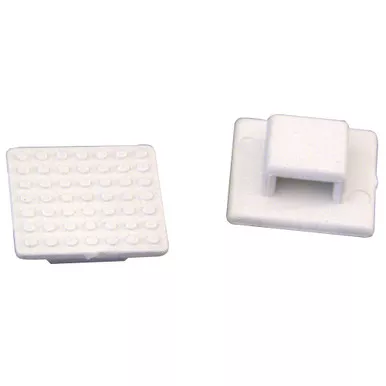 Weld Mount Small White Nylon Tie Mounts, 500-Pack