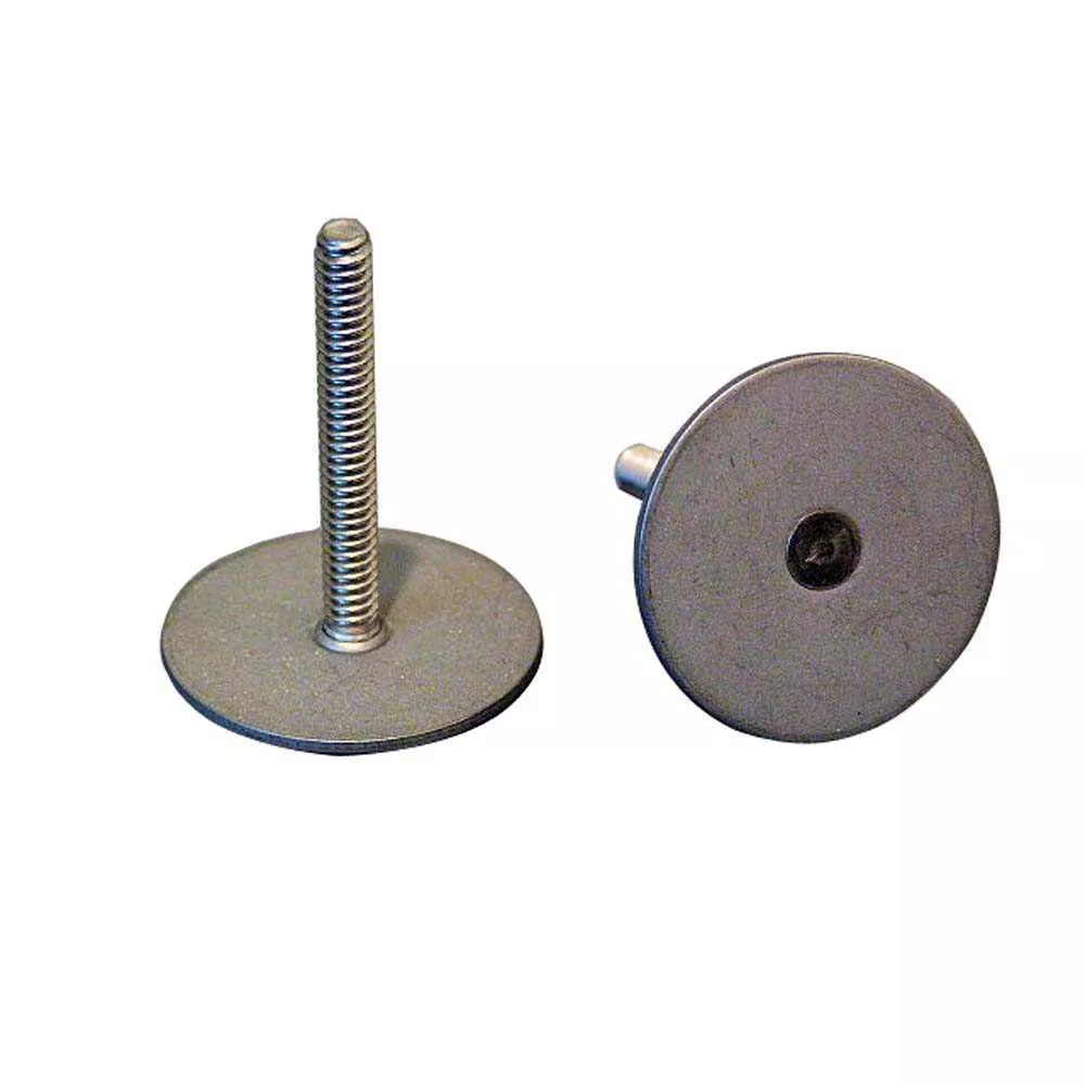 Weld Mount Stainless Steel Stud 1.25" Base 10 x 24 Threads .50" Tall - 15 Quantity - 102408