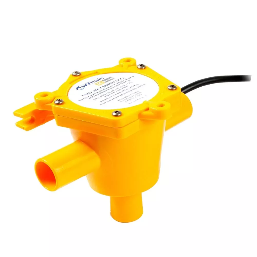 Whale 2-Way Waste Manifold 6 Cable 3/4 Ports