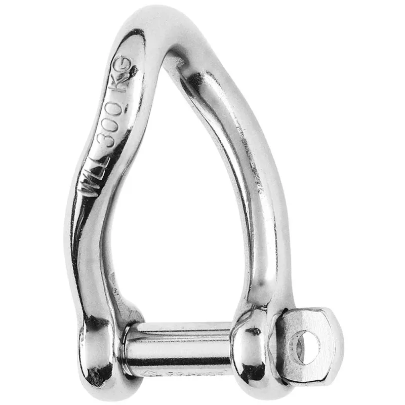 Wichard Self-Locking Twisted Shackle – Diameter 6mm – 1/4