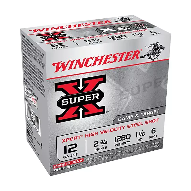 Winchester 12 Ga. 2.75" 1280 FPS 6 Shot Super-X 25 Per Box