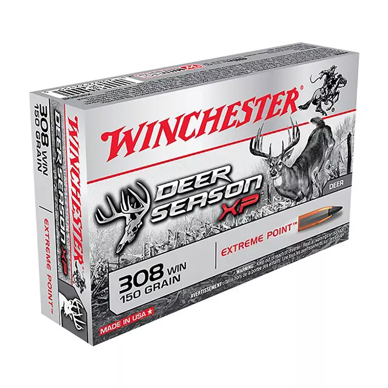 Winchester 308 Win. 150 Gr. 2820 FPS Deer Season XP 20 Per Box