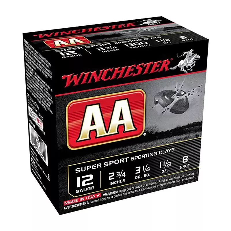 Winchester AA Target Load 12 Ga. 2.75″ 1300 FPS 8 Shot 25 Per Box
