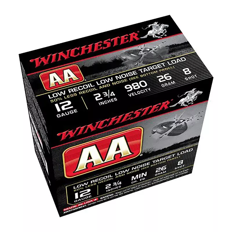 Winchester AA Target Load 12 Ga. 2.75″ 980 FPS 8 Shot 25 Per Box