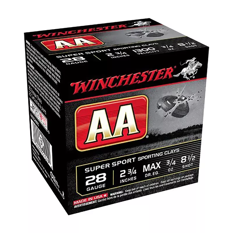 Winchester AA Target Load 28 Ga. 2.75″ 1300 FPS 8.5 Shot 25 Per Box