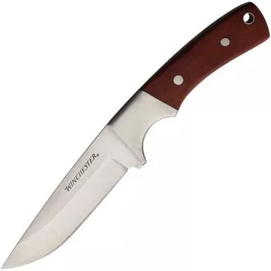 Winchester Hunter Fixed Blade Knife with Wood Handle