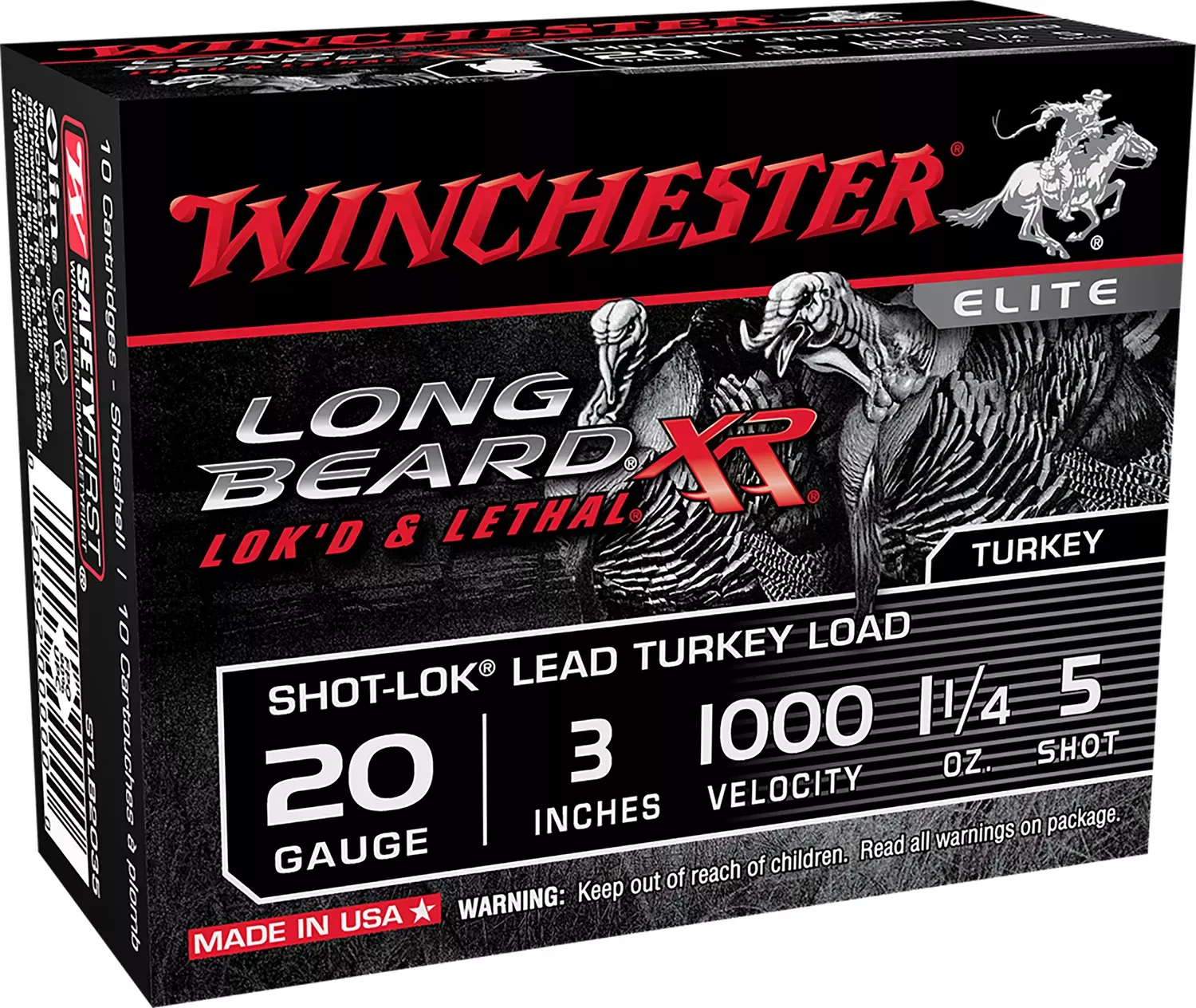 Winchester Long Beard XR 20ga 3″ 1-1/4 oz #5 Shot 10 Shells Per Box