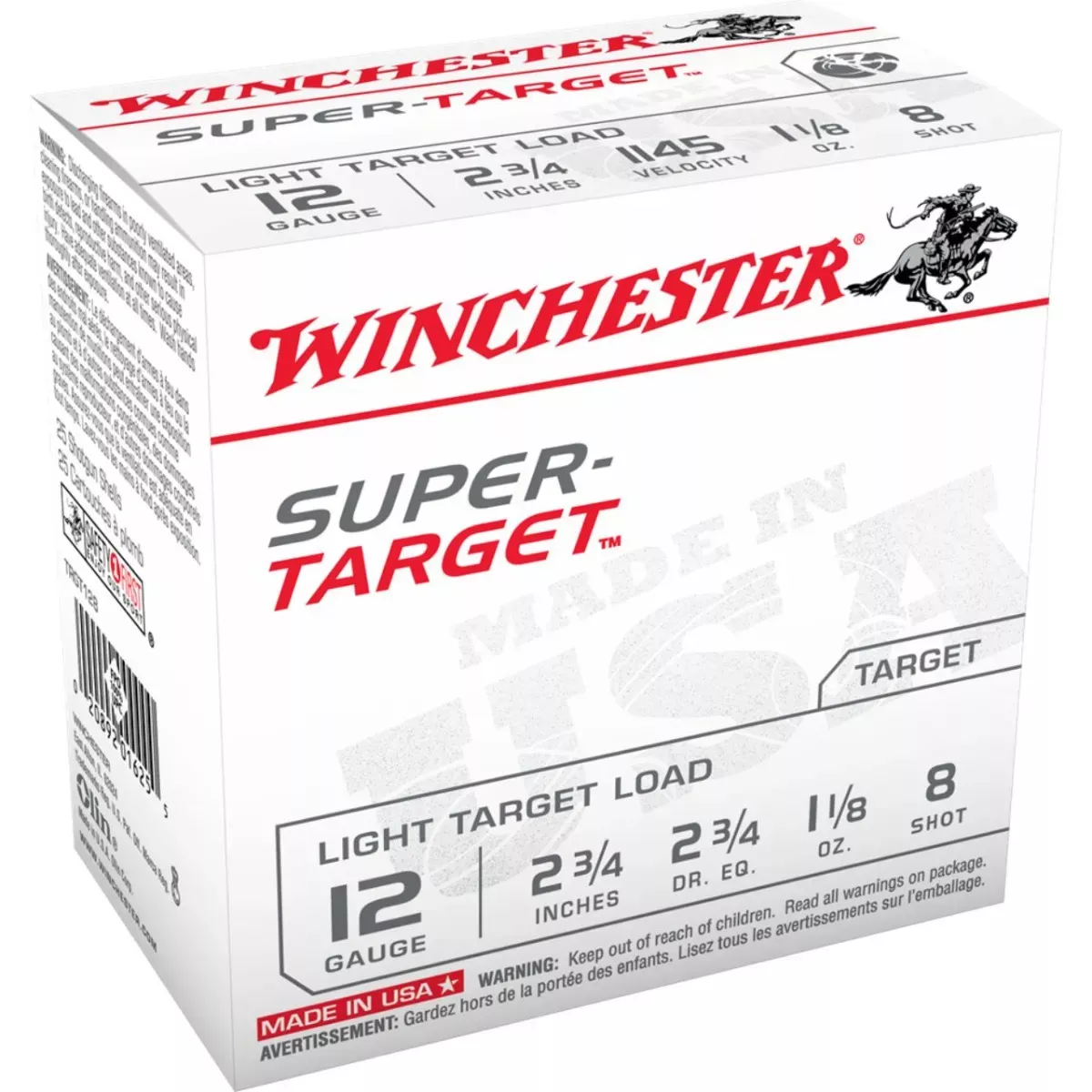 Winchester Super-Target 12 Ga. 2 ¾” #8 25/Box