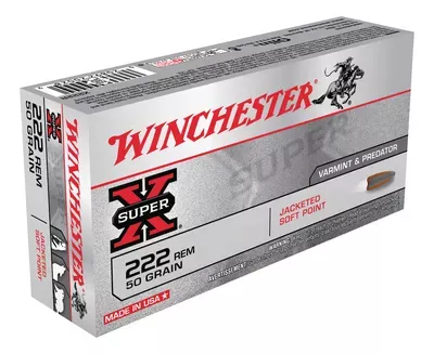 Winchester Super-X .222 Rem 50 Gr Pointed Soft Point