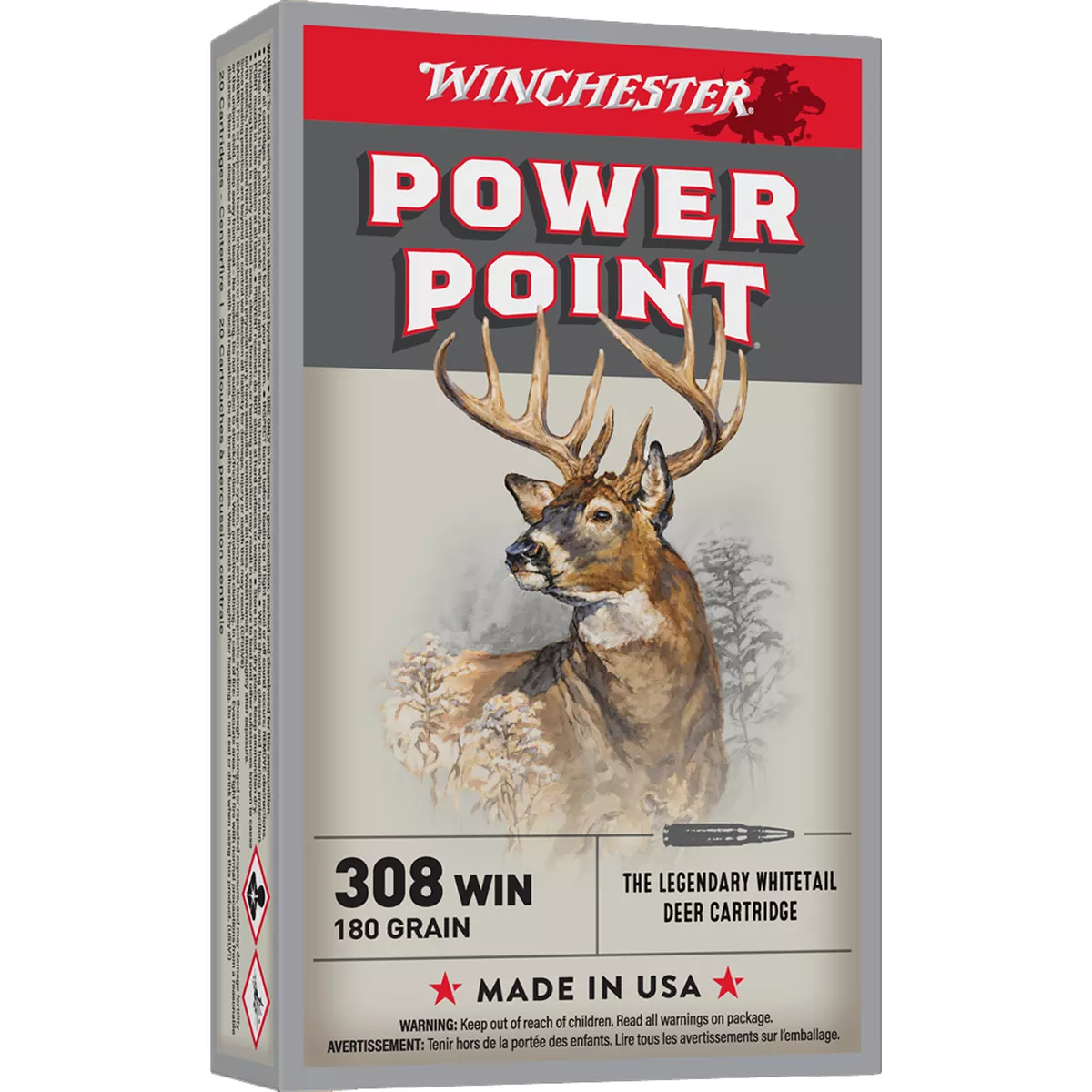 Winchester Super-X .308 Winchester 180 Gr Power-Point 20/Box