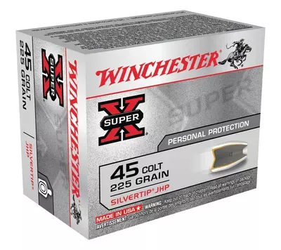 Winchester Super-X Handgun .45 Colt 225 Gr Silvertip Hollow Point