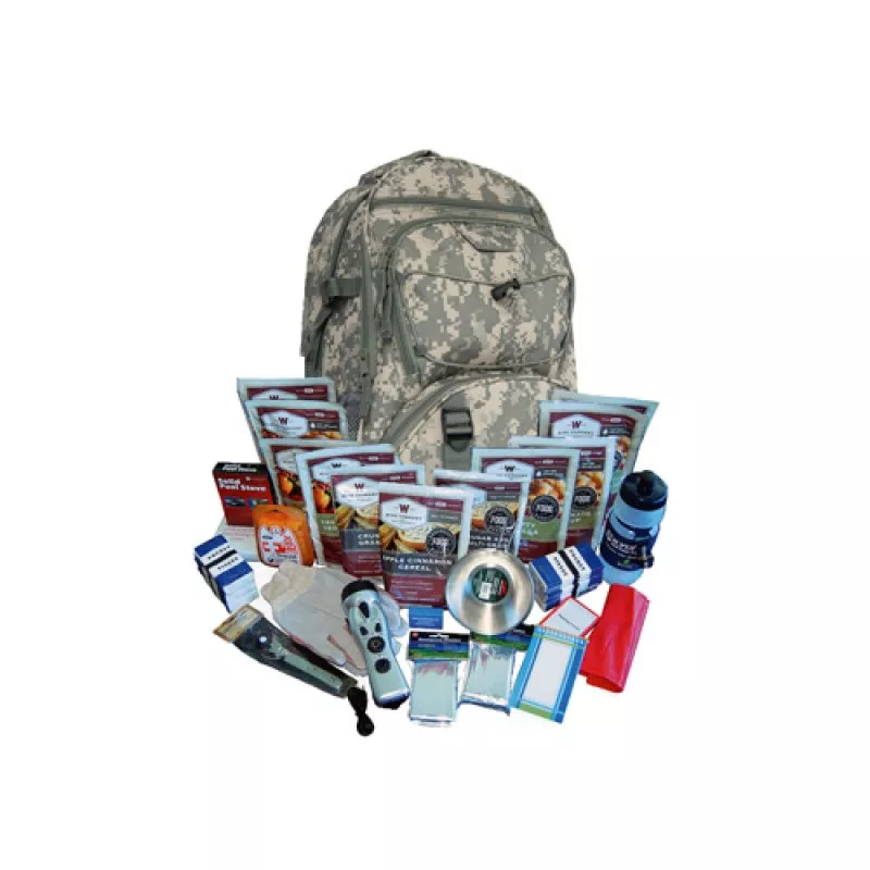 WISE FOODS 2 Week Essential Survival Backpack (Camo)