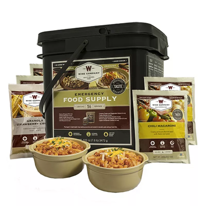 WISE FOODS Entree and Breakfast Bucket - 56 Servings