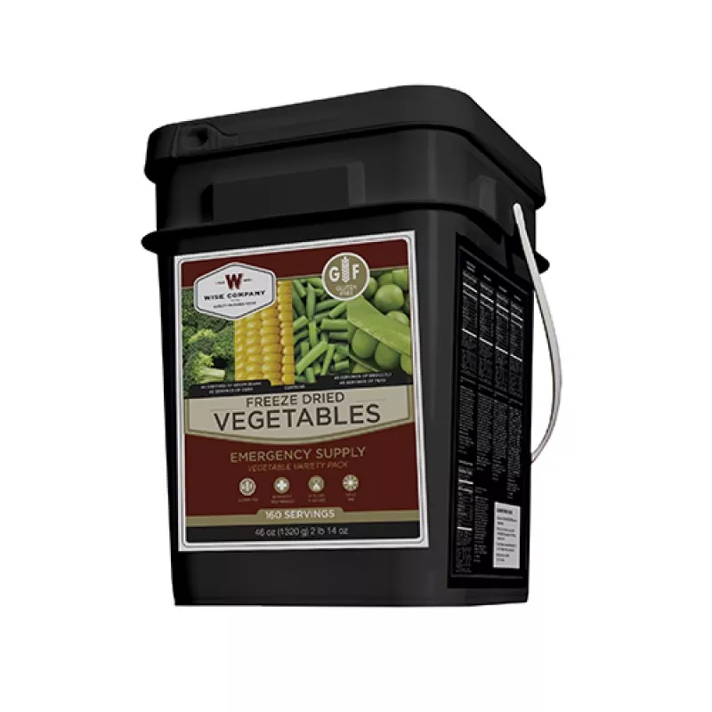 WISE FOODS Freeze Dried Vegetable 160 Srv GlutenFree